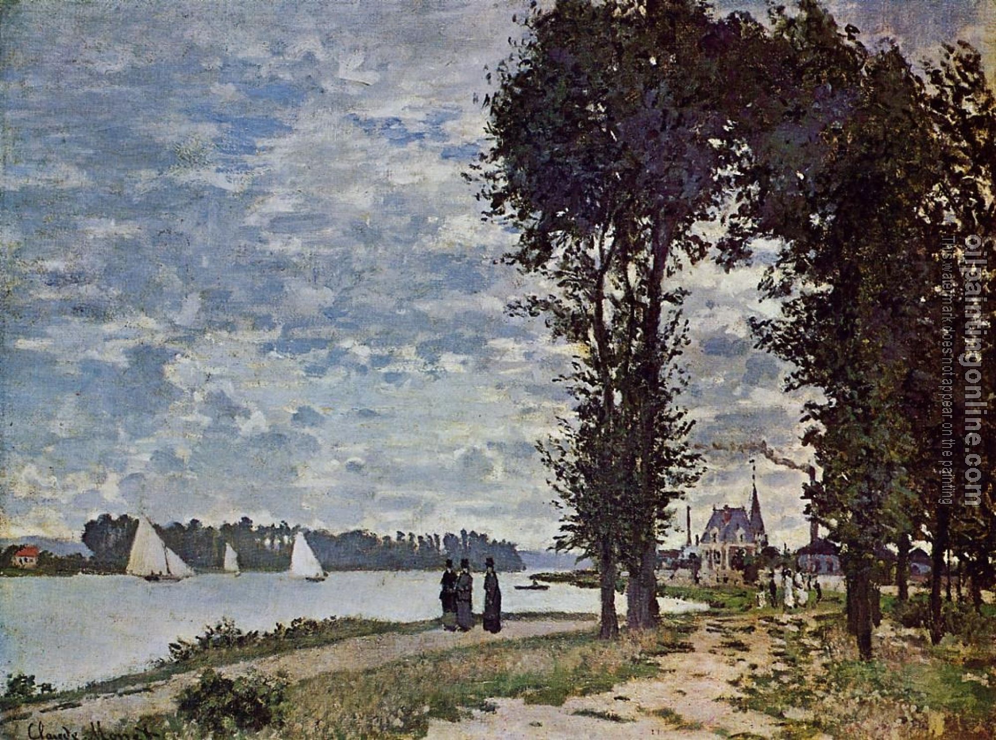 Monet, Claude Oscar - The Banks of the Seine at Argenteuil